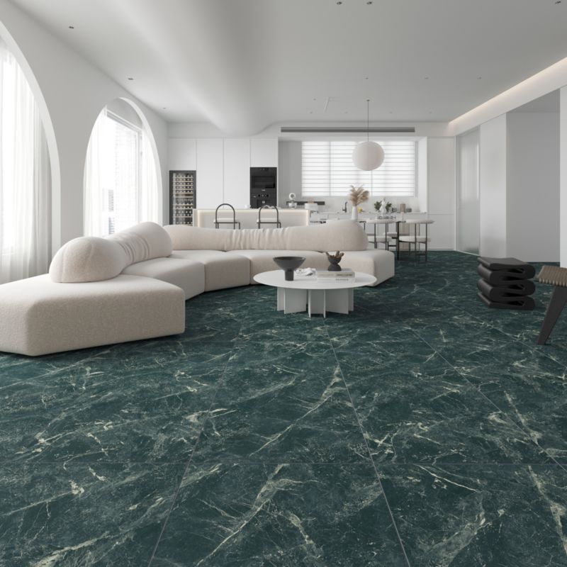 Gres Bamburia 60 x 120 cm dark green mat&carving 1,44 m2