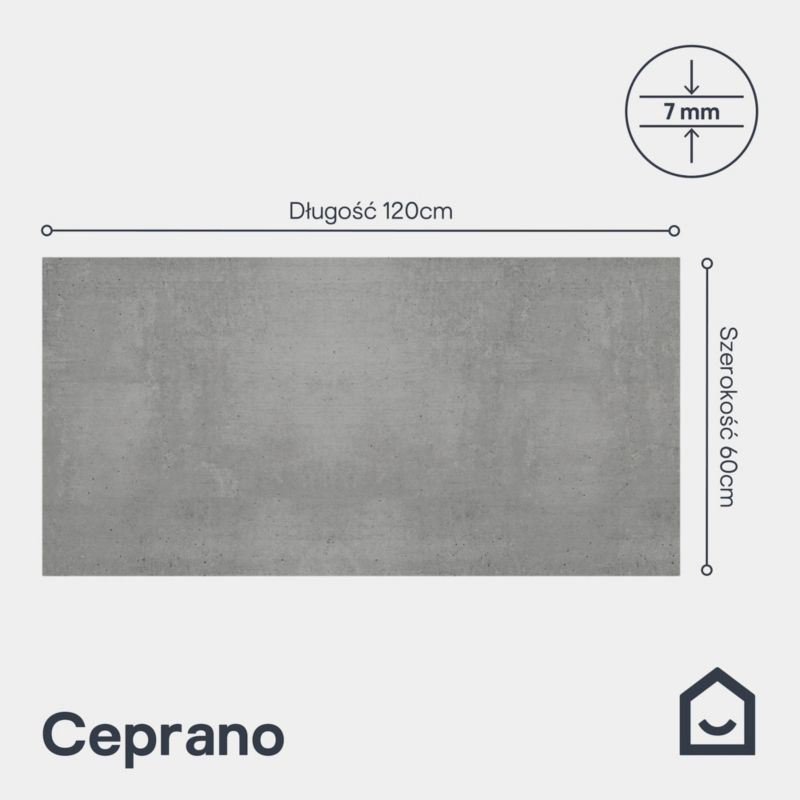 Gres Caprano 60 x 120 cm grey 1,44 m2