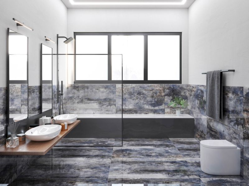 Gres Delsamo Ceramstic 60 x 120 cm niebieski 1,44 m2