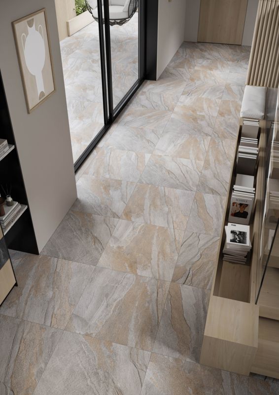 Gres Dune 60 x 60 cm grey mat i struktura 1,44 m2