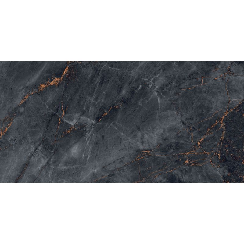 Gres Imperial Euroceramika 60 x 120 cm black & gold carving 1,44 m2
