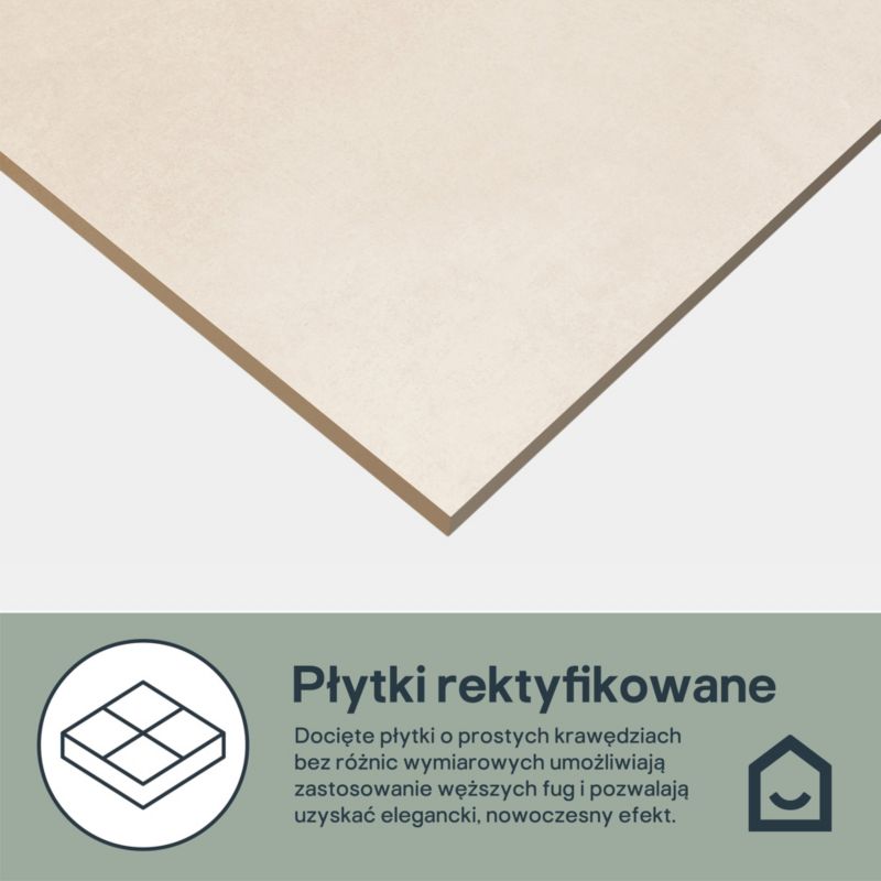Gres Kancoun GoodHome 60 x 60 cm beige 1,07 m2