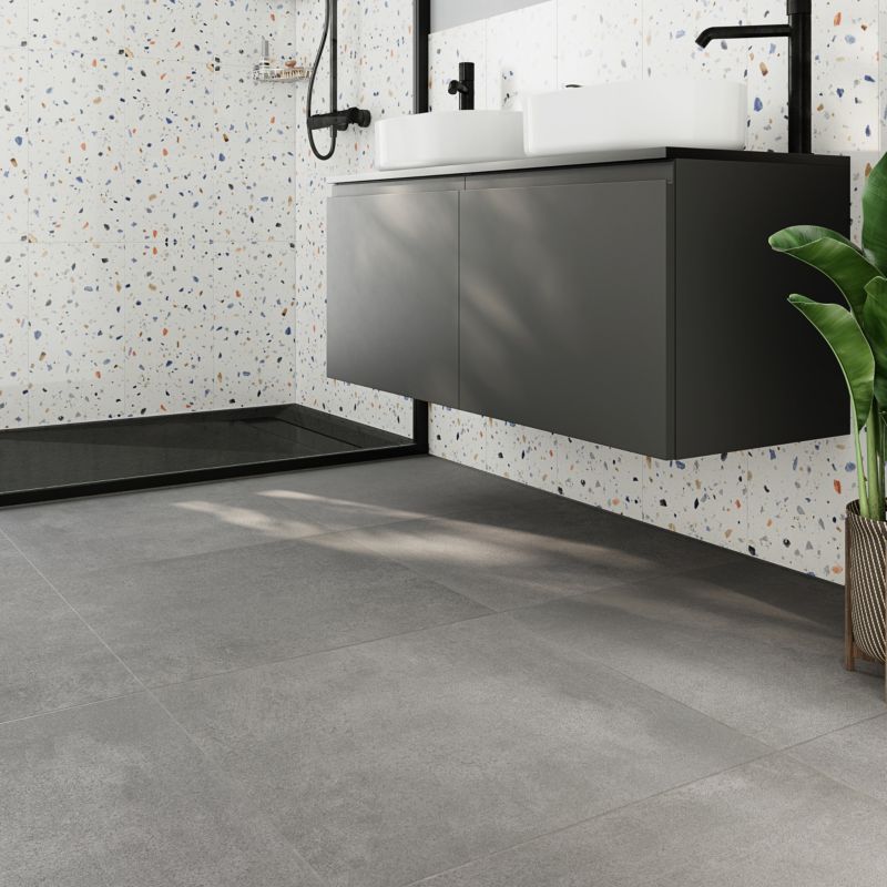 Gres Litchou GoodHome 59,7 x 59,7 cm anthracite 1,78 m2