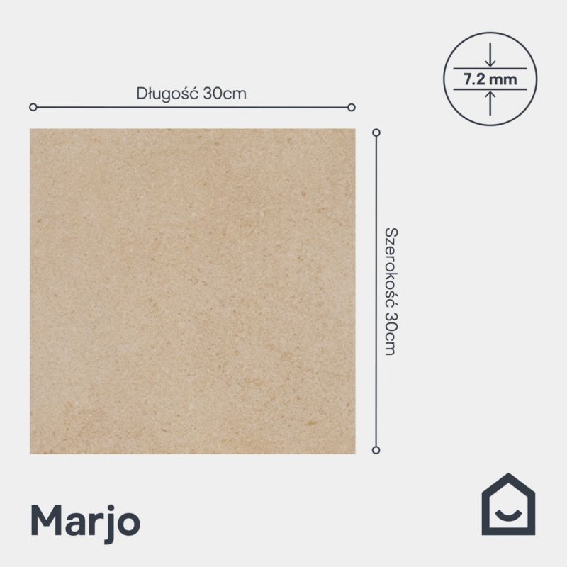 Gres Marjo GoodHome 30 x 30 cm beige 1,62 m2
