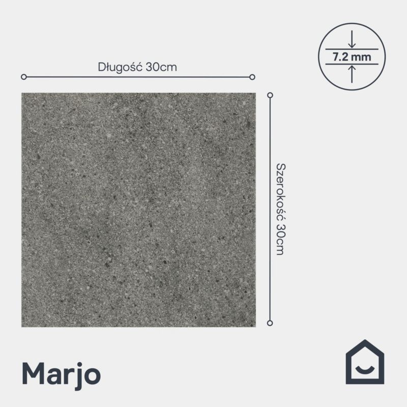 Gres Marjo GoodHome 30 x 30 cm grey 1,62 m2