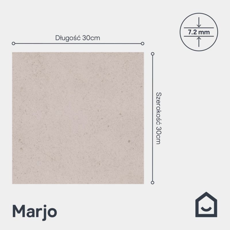 Gres Marjo GoodHome 30 x 30 cm white 1,62 m2