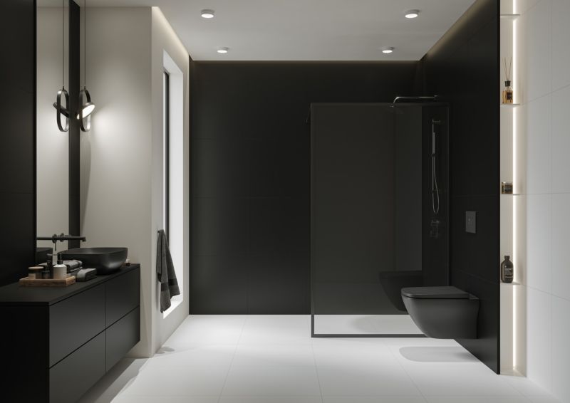 Gres Monolook Cersanit 59,8 x 59,8 cm black mat 1,07 m2