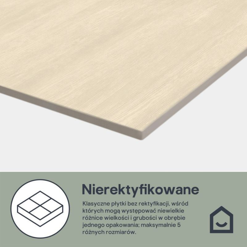 Gres mrozoodporny Cory GoodHome 60 x 60 cm beige 1,12 m2