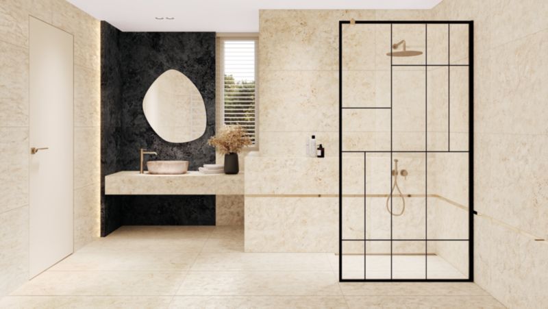 Gres mrozoodporny Hari Arte 59,8 x 119,8 cm beige struktura 1,43 m2