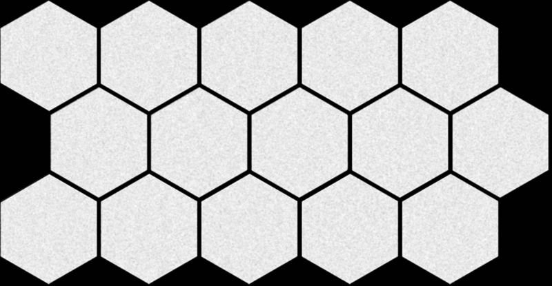 Gres mrozoodporny Hex 26,5 x 51 cm snow 0,95 m2
