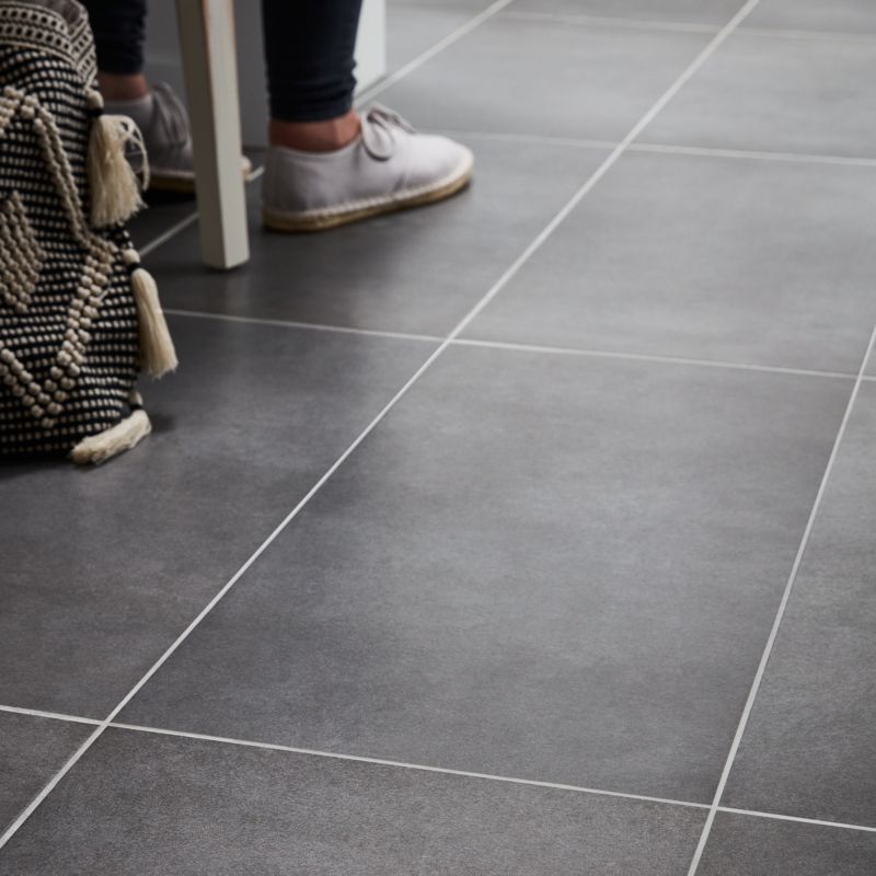 Gres mrozoodporny Konkrete GoodHome 29,7 x 59,8 cm anthracite 1,24 m2