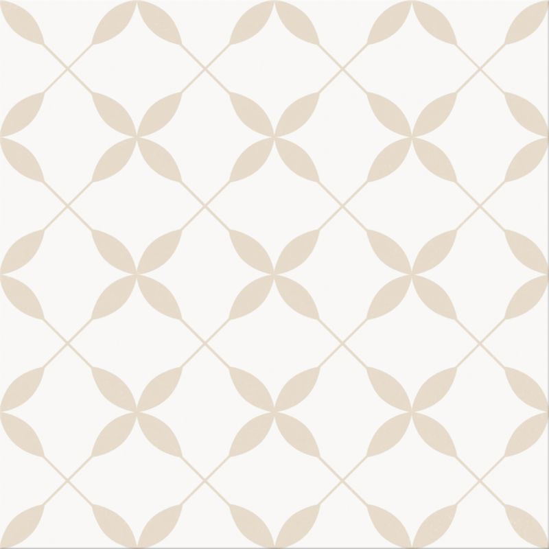 Gres mrozoodporny Leonora GoodHome 30 x 30 cm white geometric 1,33 m2
