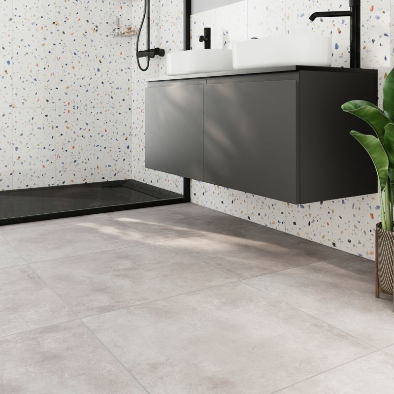 Gres mrozoodporny Litchou GoodHome 59,7 x 59,7 cm szary 1,78 m2