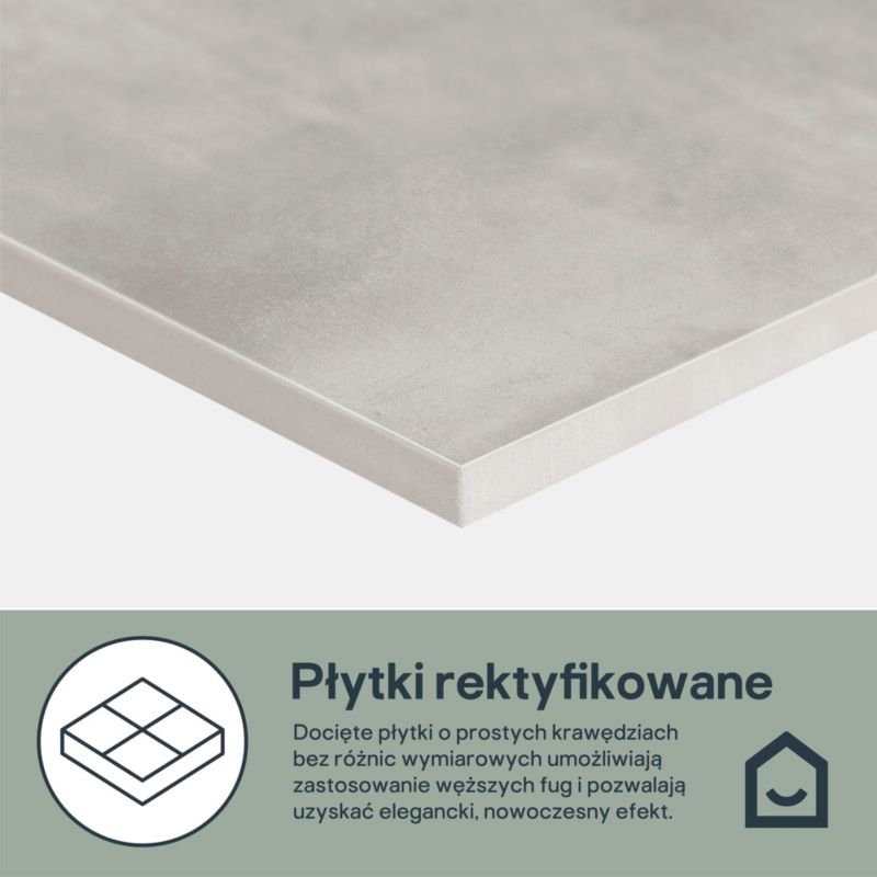 Gres mrozoodporny Litchou GoodHome 59,7 x 59,7 cm szary 1,78 m2