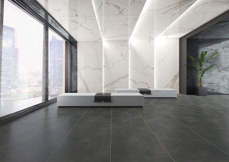 Gres mrozoodporny Luna 60 x 120 cm anthracite lappato 2,16 m2