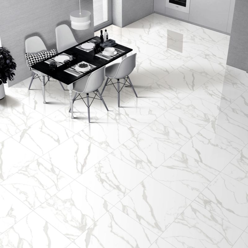 Gres mrozoodporny Moteru 60 x 60 cm biały - szary 1,44 m2