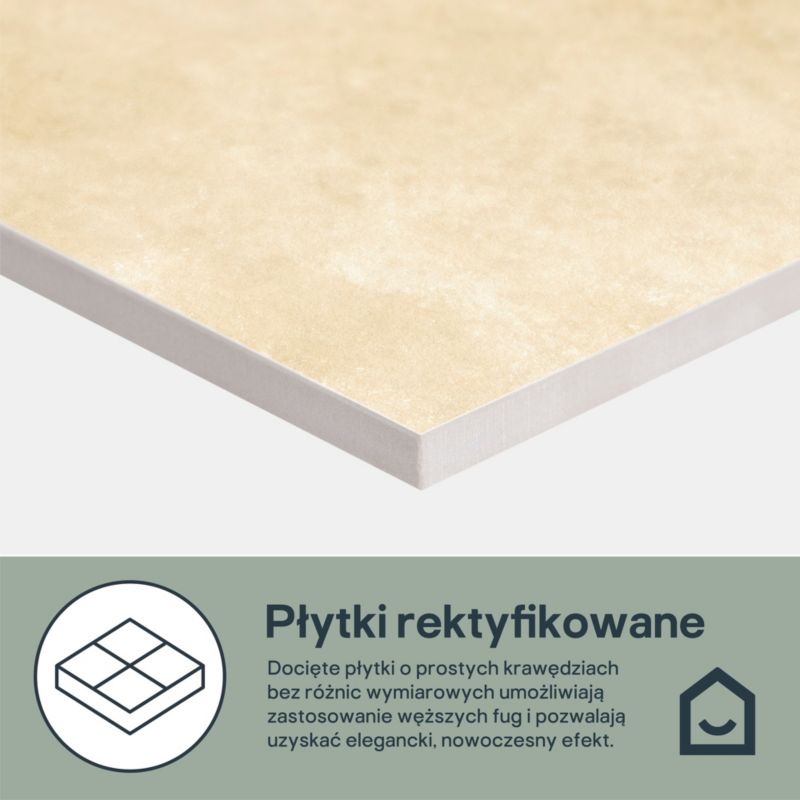 Gres mrozoodporny Olden Cerrad 59,7 x 59,7 cm beige 1,78 m2