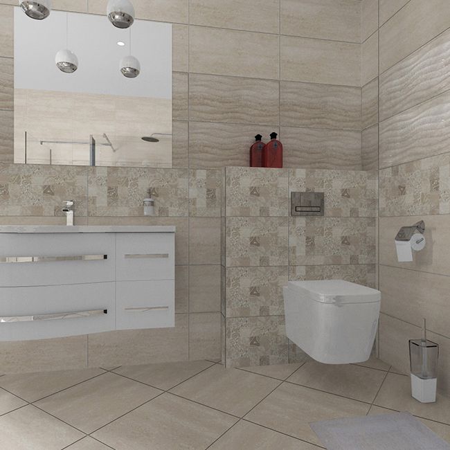 Gres mrozoodporny szkliwiony Augusto 45 x 45 cm beige 1,82 m2