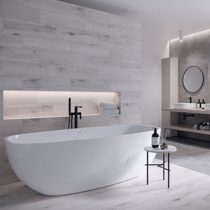 Gres mrozoodporny szkliwiony Bontova GoodHome 17,5 x 60 cm grey 1,05 m2