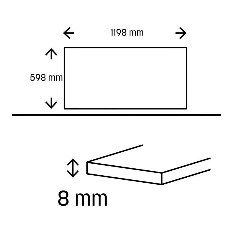 Gres mrozoodporny szkliwiony Borsa 60 x 120 cm biały 1,43 m2