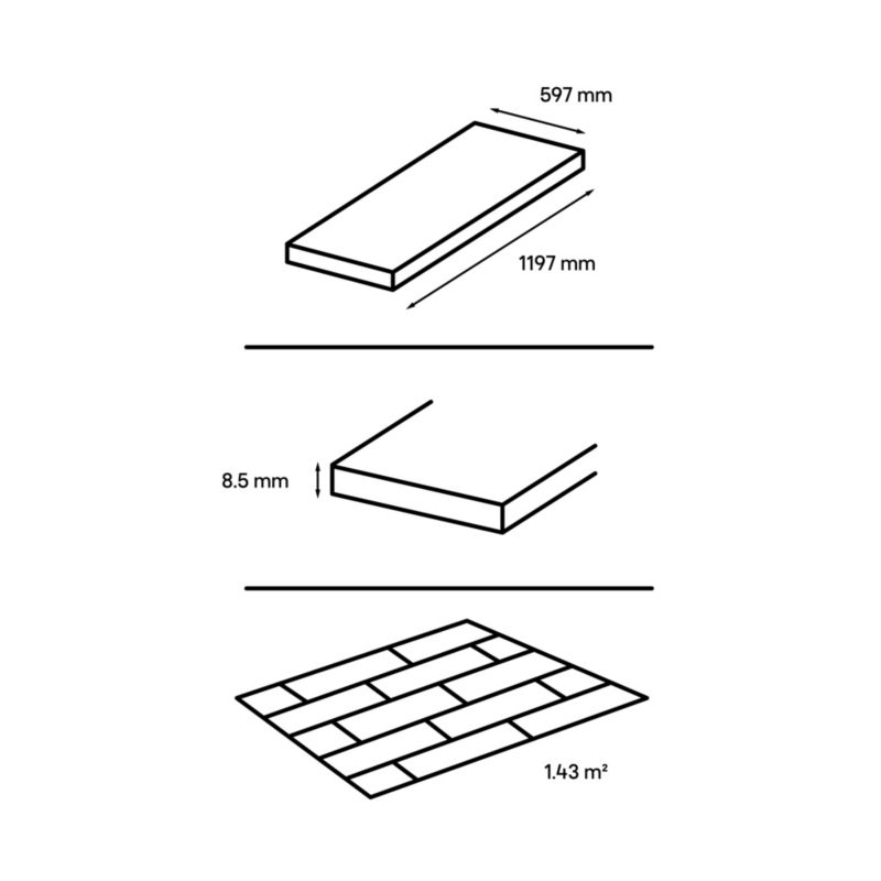 Gres mrozoodporny szkliwiony Calimo GoodHome 59,7 x 119,7 1,43 m2