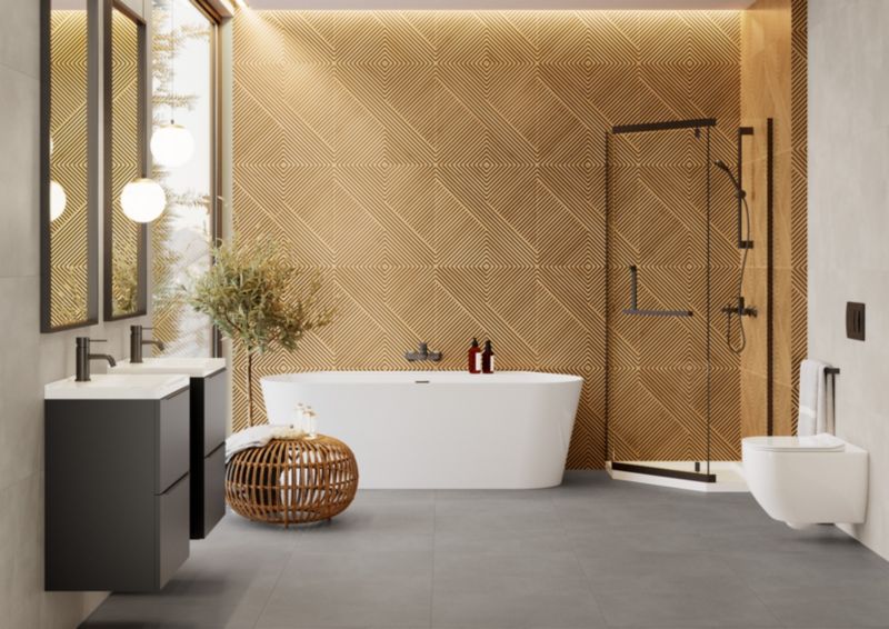Gres mrozoodporny szkliwiony Costole 60 x 60 cm natural 1,44 m2
