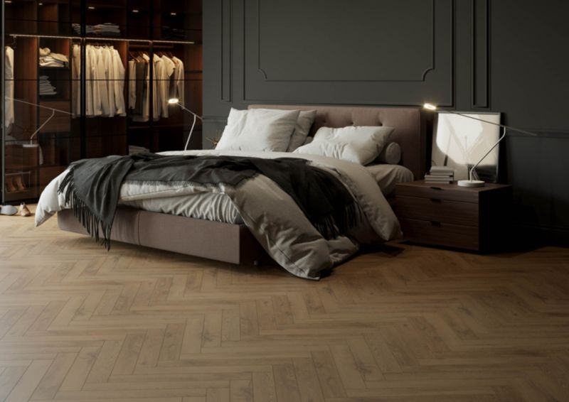 Gres mrozoodporny szkliwiony Goro GoodHome 30 x 60 cm brązowy 1,62 m2