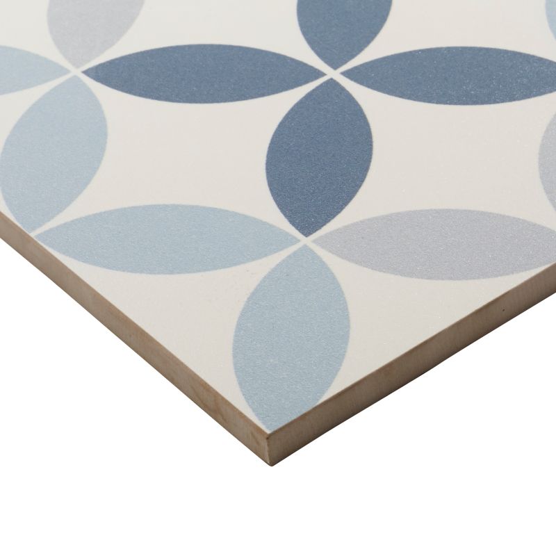 Gres mrozoodporny szkliwiony Hydrolic Design 1 Colours 20 x 20 cm circle 1 niebieski 1 m2