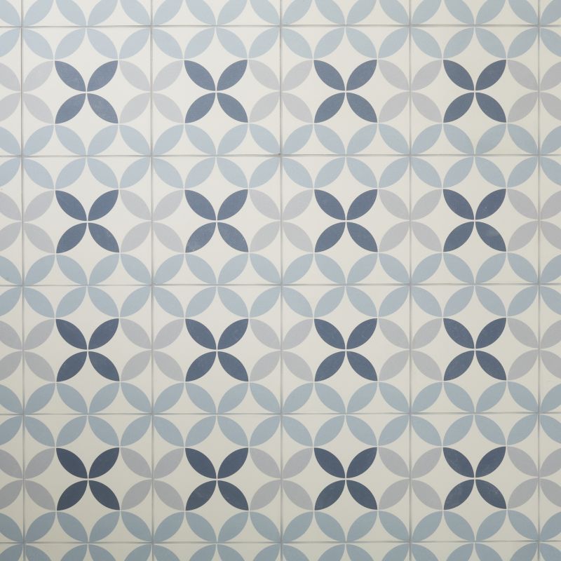 Gres mrozoodporny szkliwiony Hydrolic Design 1 Colours 20 x 20 cm circle 1 niebieski 1 m2