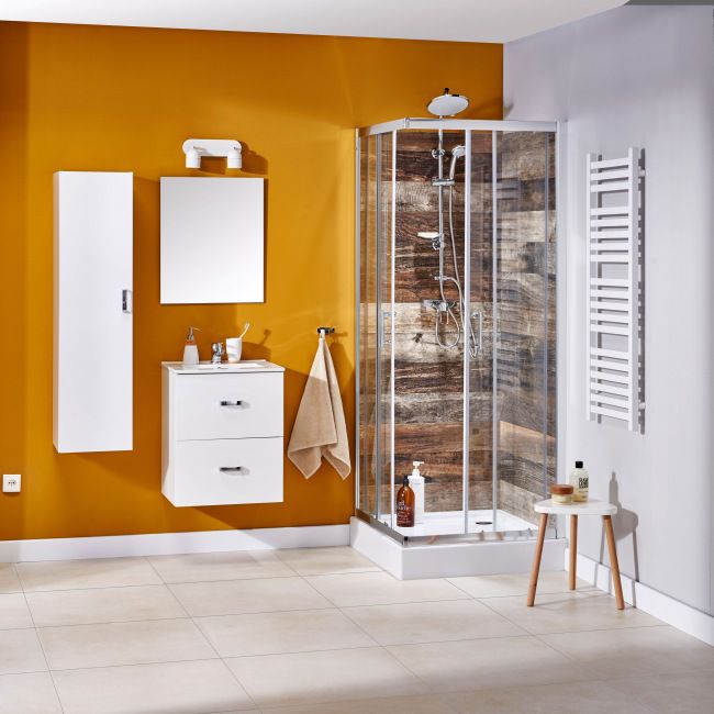 Gres mrozoodporny szkliwiony Konkrete GoodHome 59,8 x 59,8 cm ivory 1,07 m2
