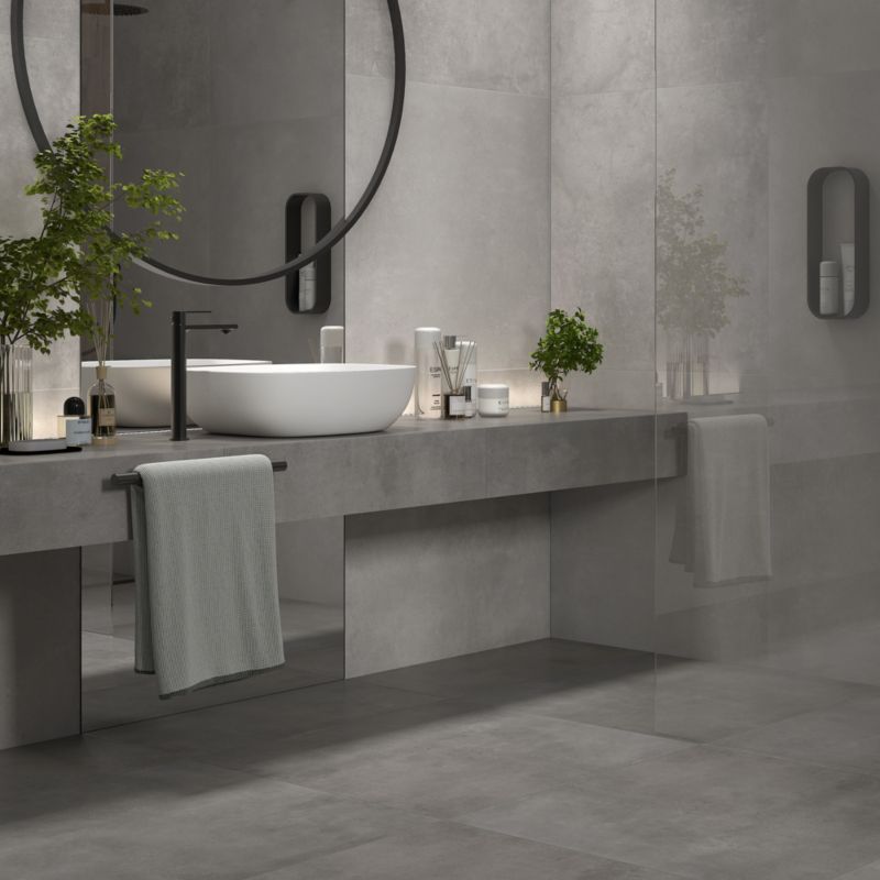 Gres mrozoodporny szkliwiony Litchou 79,7 x 79,7 cm anthracite 1,27 m2