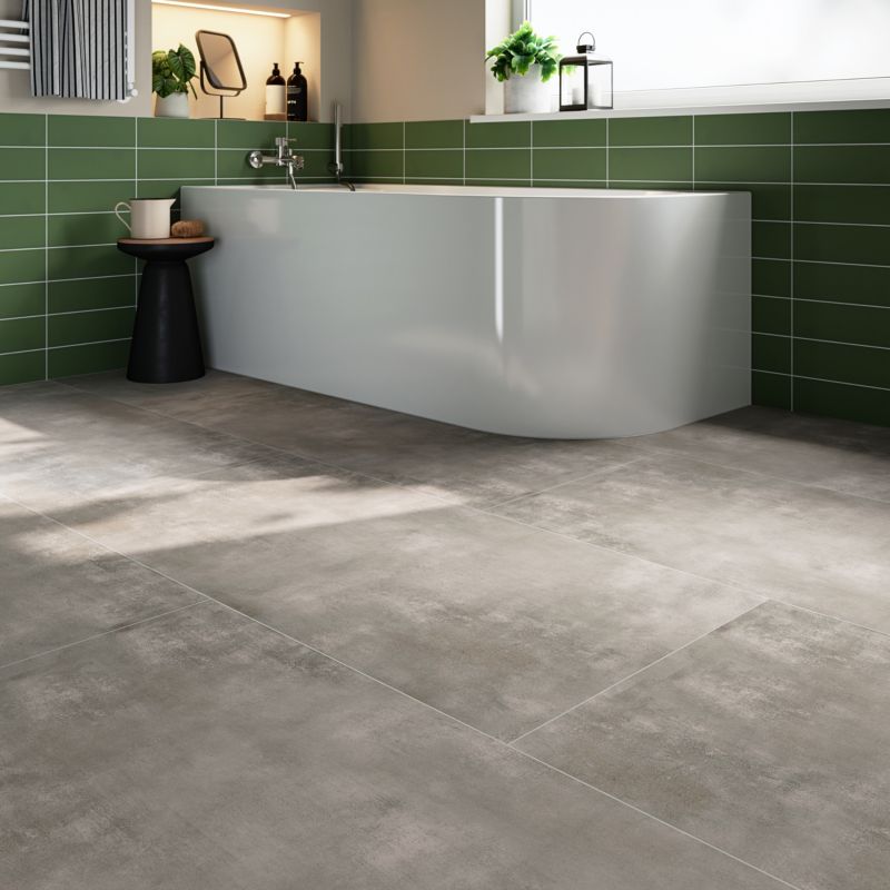 Gres mrozoodporny szkliwiony Litchou GoodHome 59,7 x 119,7 cm anthracite 1,43 m2