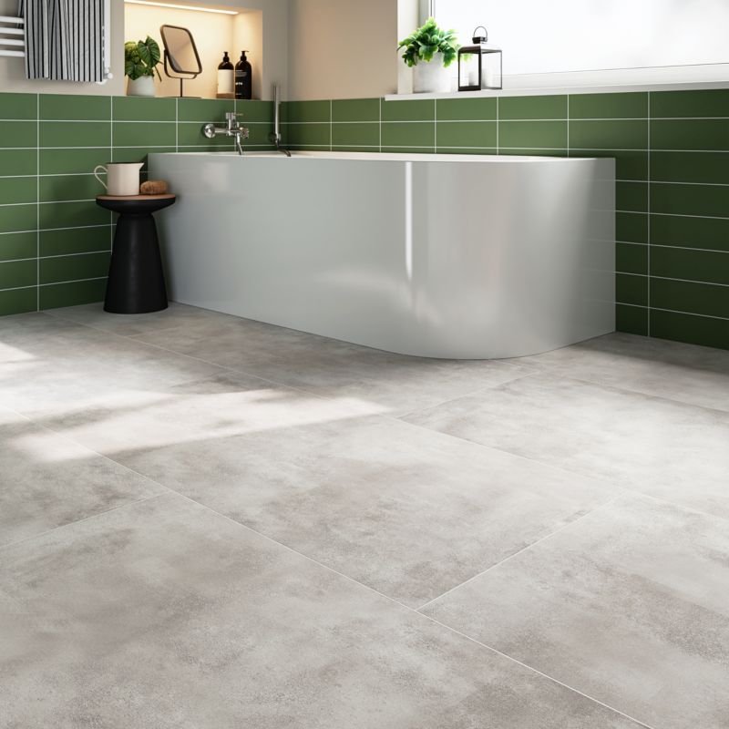 Gres mrozoodporny szkliwiony Litchou GoodHome 59,7 x 119,7 cm grey 1,43 m2