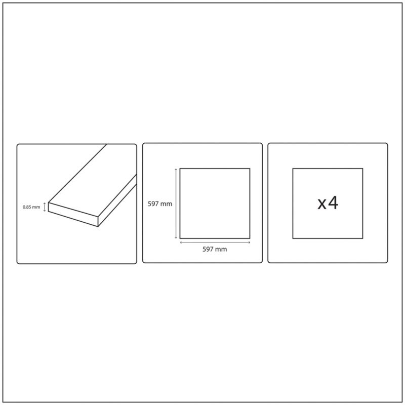 Gres mrozoodporny szkliwiony Litchou GoodHome 59,7 x 59,7 cm grey 1,43 m2