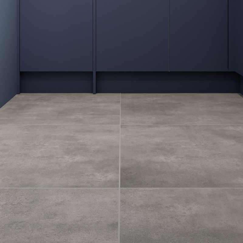 Gres mrozoodporny szkliwiony Litchou GoodHome 79,7 x 79,7 cm anthracite 1,27 m2