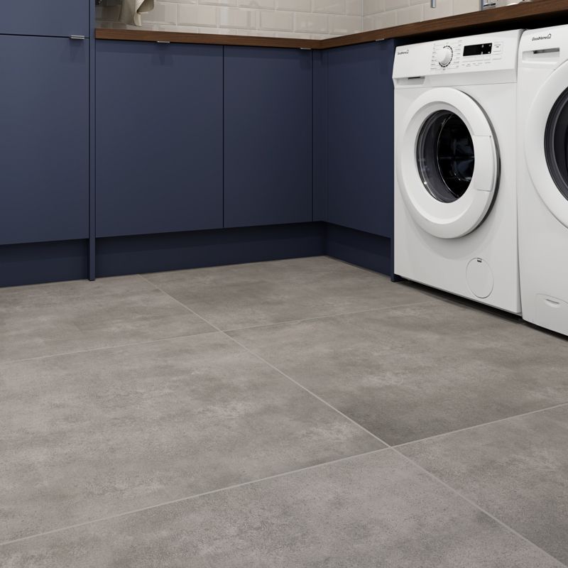 Gres mrozoodporny szkliwiony Litchou GoodHome 79,7 x 79,7 cm anthracite 1,27 m2