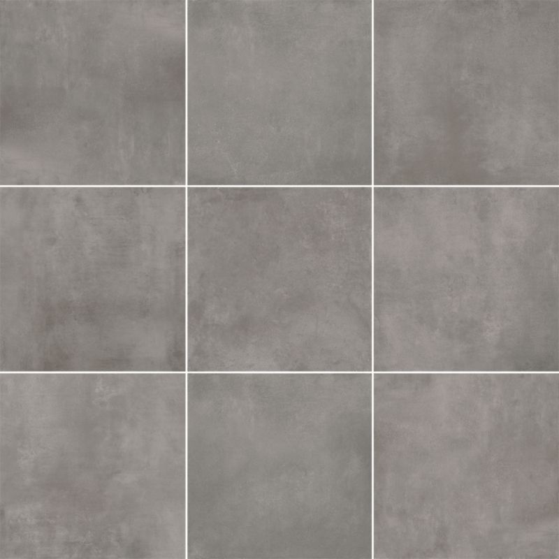 Gres mrozoodporny szkliwiony Litchou GoodHome 79,7 x 79,7 cm anthracite 1,27 m2