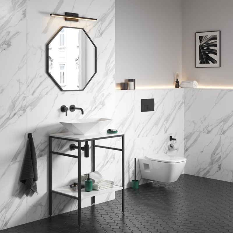Gres mrozoodporny szkliwiony Lomero Ceramstic 60 x 60 cm biały mat 1,44 m2