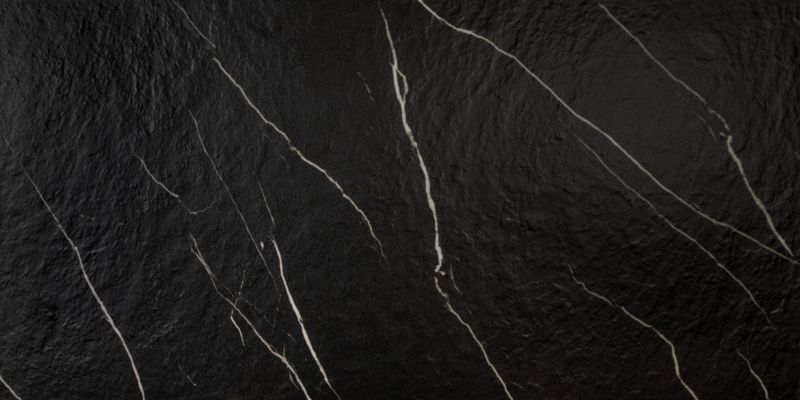 Gres mrozoodporny szkliwiony Mavros Slate 60 x 120 cm black 1,44 m2