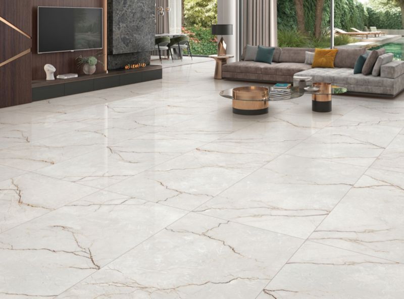 Gres mrozoodporny szkliwiony Montreal Egen 60 x 120 cm bianco 1,44 m2