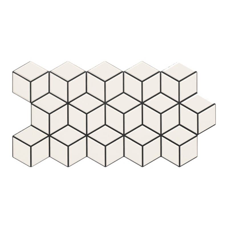 Gres mrozoodporny szkliwiony Rhombus 26,5 x 51 cm snow 0,95 m2