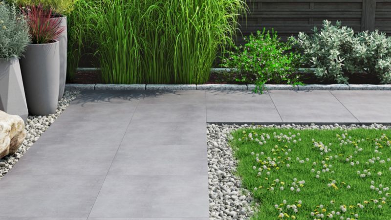 Gres mrozoodporny szkliwiony Rocky 60 x 60 cm szary 0,72 m2