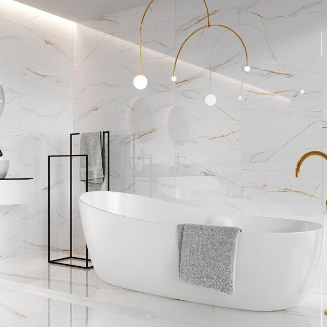 Gres mrozoodporny szkliwiony Sidamo Ceramstic 60 x 60 cm biały mat 1,44 m2