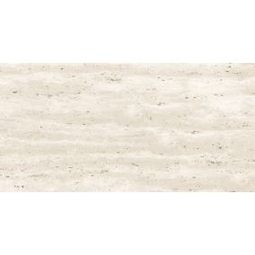 Gres mrozoodporny szkliwiony Travertino 60 x 120 cm bianco 1,44 m2