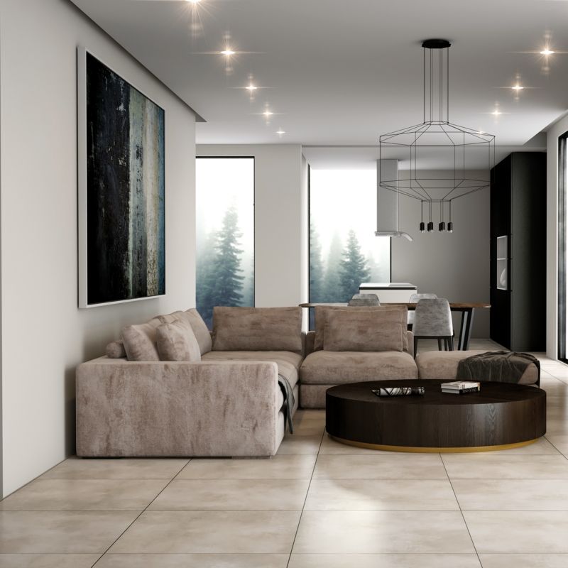 Gres mrozoodporny szkliwiony Tryton 60 x 60 cm grey 1,8 m2