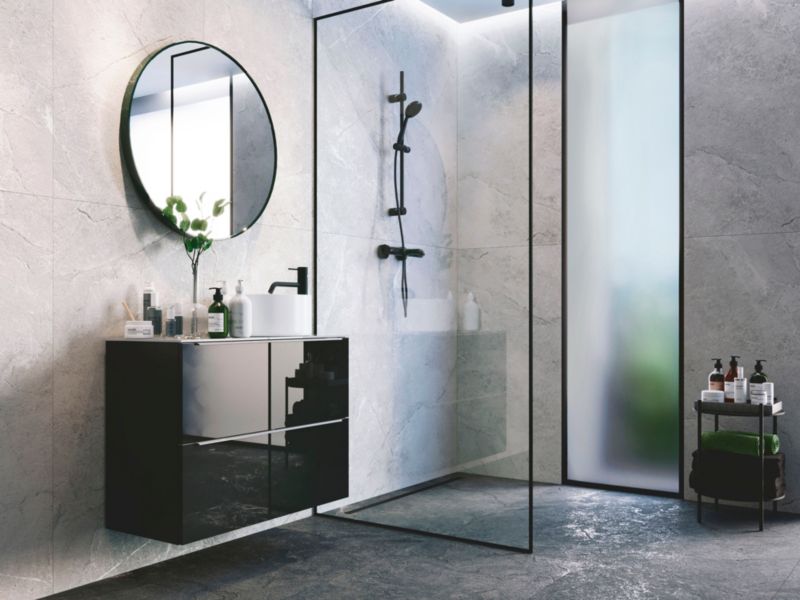 Gres mrozoodporny szkliwiony Varillo Ceramstic 60 x 120 cm nero mat 1,44 m2