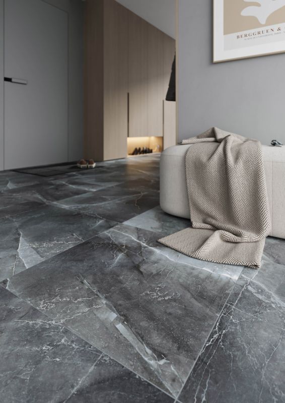 Gres mrozoodporny szkliwiony Will 60 x 60 cm silver mat&carving 1,44 m2