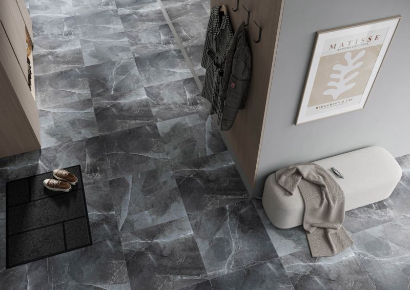 Gres mrozoodporny szkliwiony Will 60 x 60 cm silver mat&carving 1,44 m2