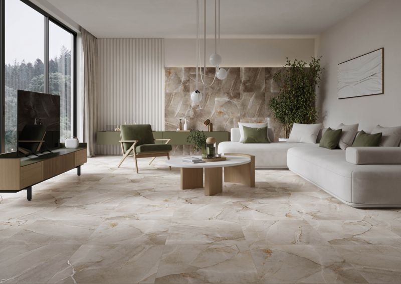 Gres mrozoodporny szkliwiony Will 60 x 60 cm white mat&carving 1,44 m2