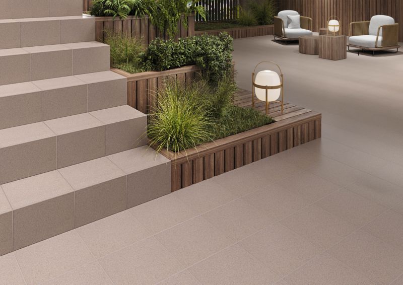 Gres mrozoodporny techniczny H200 30 x 30 cm szary 1,62 m2